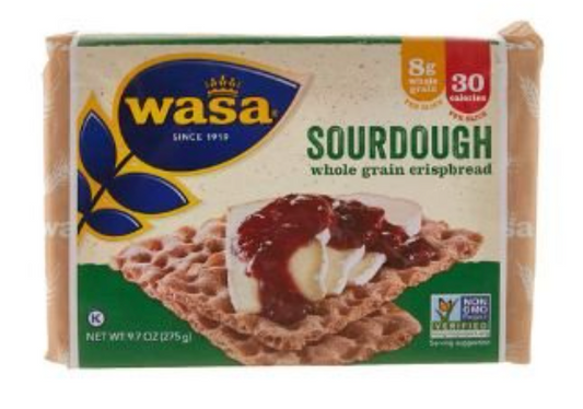 Wasa Sourdough Whole Grain Crispbread, 9.7 Oz