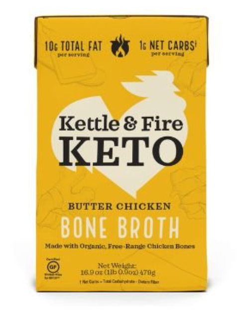 Kettle & Fire Butter Chicken Bone Broth, 16.9 OZ