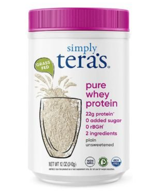 Tera's Whey Protein, Plain Unsweetened, 12 oz